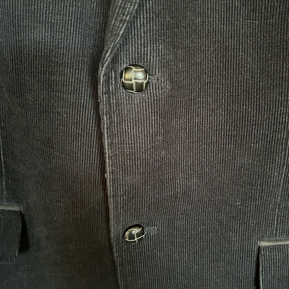 Tasso elba men’s cotton blue blazer with elbow pads to button closure - Picture 8 of 13